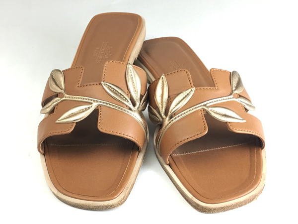 新品 HERMES エルメス オラン ゴールド 36.5(23.5cm) HERMES オラン