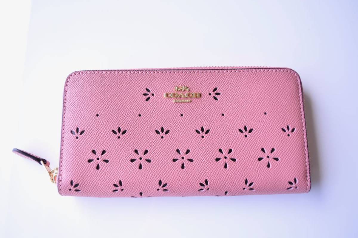 送料込/新品□コーチ□レザー/ラウンドジップ/長財布/ヴィンテージ 