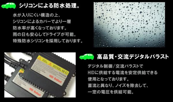 送料無料 35w HID H3 キット 3000k 薄型 フルキット １年 保証_3
