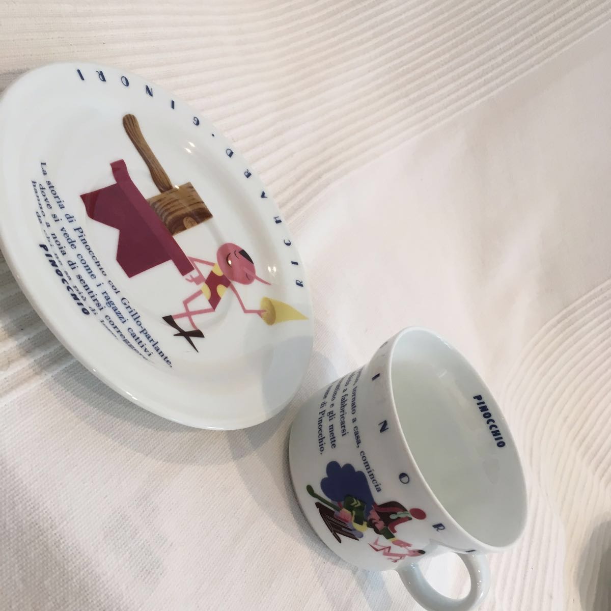 貴重☆リチャードジノリ ピノキオチルドレンセット カップ&ソーサー プレート ボウル_7