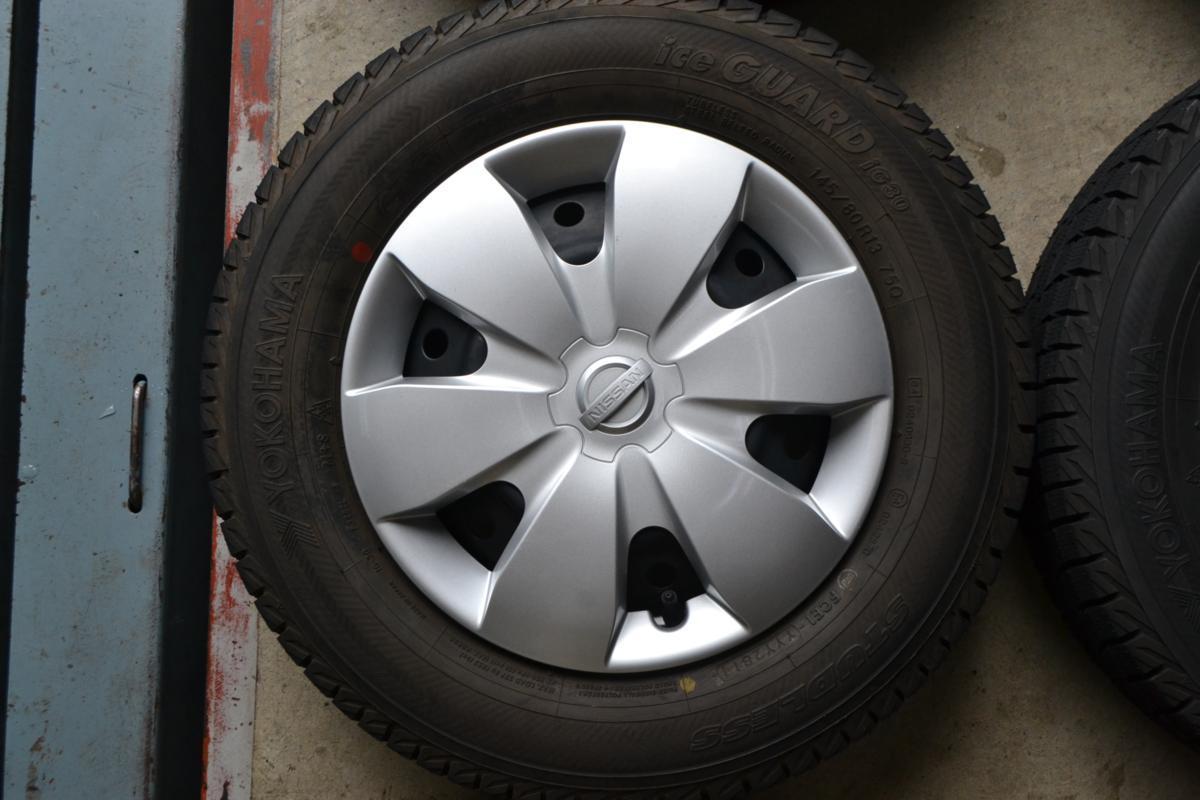 ■送料安い スタッドレス 9分以上■ 日産 モコ 純正 13×4J +45 100 4H / ヨコハマ IG30 145/80R13 / モコ ルークス ピノ