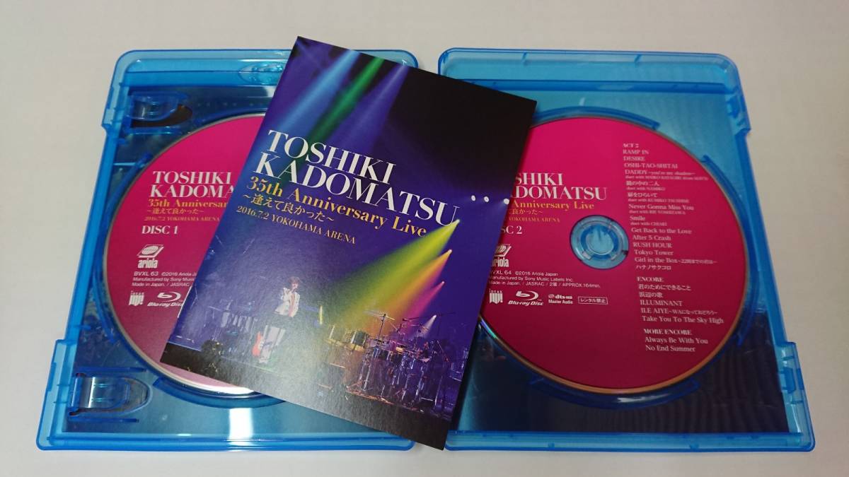 美品 角松敏生「TOSHIKI KADOMATSU 35th Anniversary Live～逢えて 