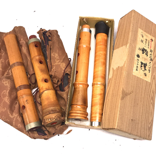 2524 1円 都山流 尺八寸管 胡蝶 楓 1.8寸 他 尺