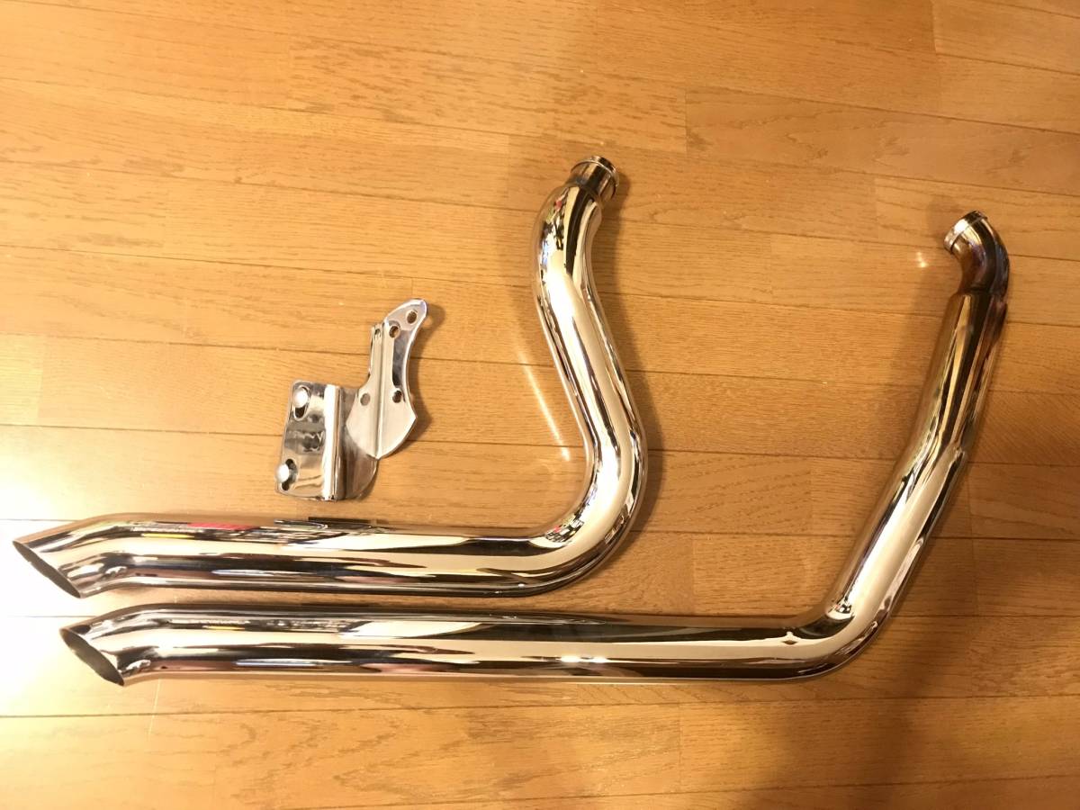ナイスモーターサイクル製　ターンアウトマフラー　ダイナ 95～05年ダイナ☆NICE! MOTORCYCLE『ナイス! モーターサイクルサイド