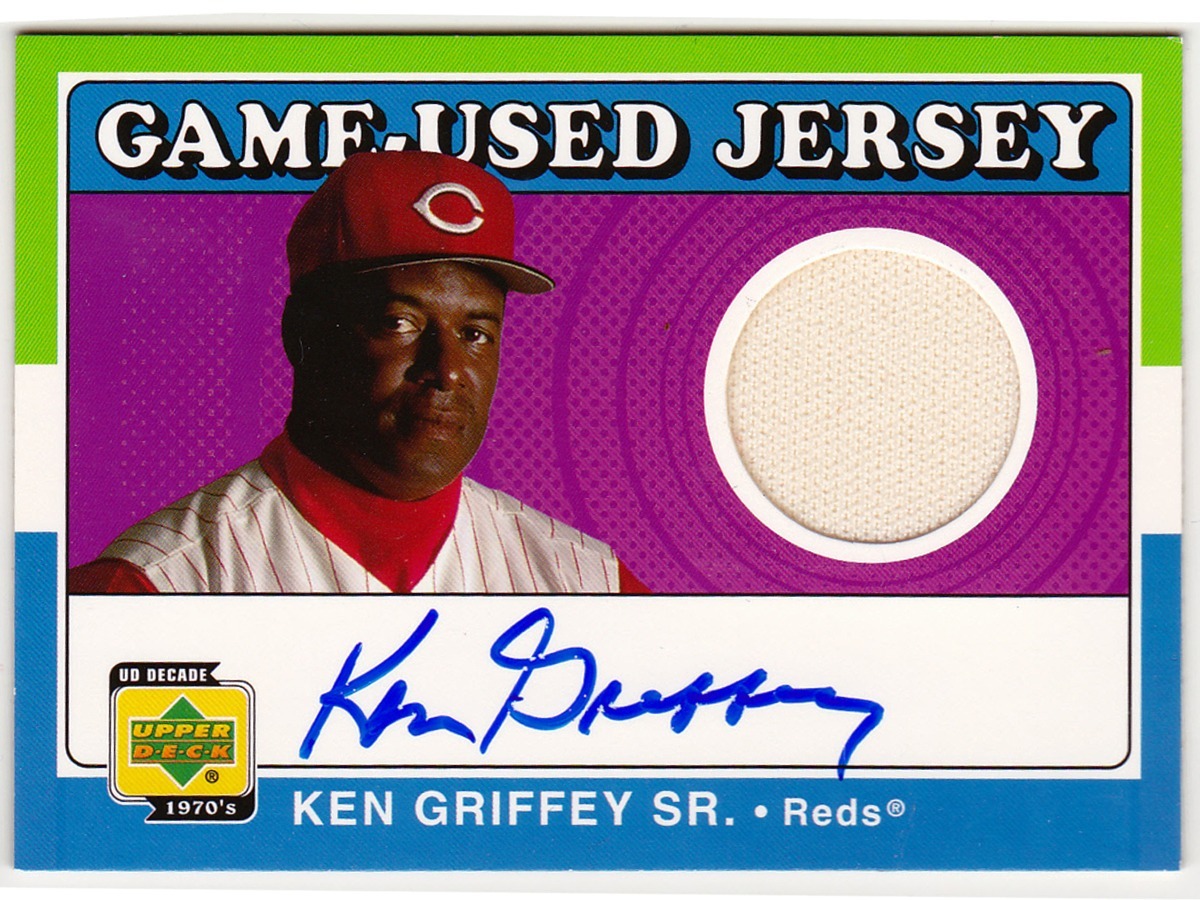 Ken Griffey Sr. （ケン・グリフィー Sr.） MLB UD Decade 1970's Auto