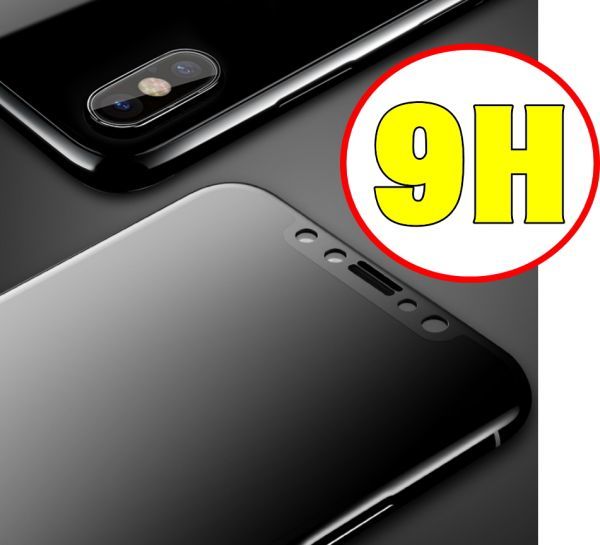 【送料164円から】iPhone7/8/iPhone7/8プラス/iPhoneX用ブルーライトカット〇3D処理9Hガラスフィルム白＆黒!!３９８円即決です！！_4
