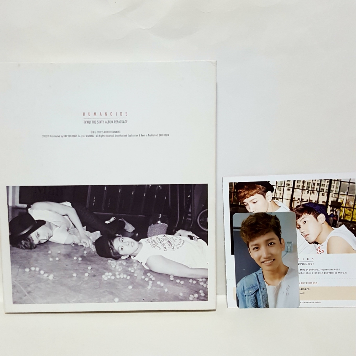 【超貴重!!】東方神起★HUMANOIDS★リパッケージ盤 チャンミン トレカ付き★良好_1