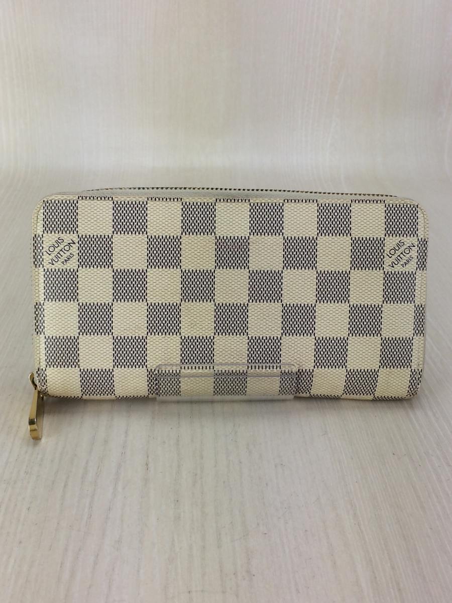 LOUIS VUITTON◇ジッピー・ウォレット_ダミエアズール/PVC/WHT
