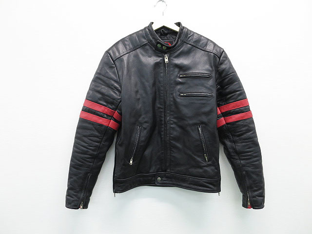 AXEL アクセル レザーシングルライダースジャケット ブラック系 XL 