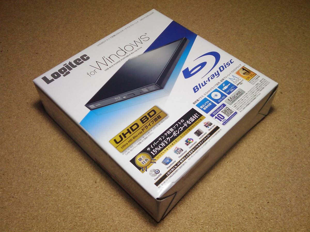 USB3.2 ブルーレイドライブ : 外付け UHDBDドライブ搭載USB3.0