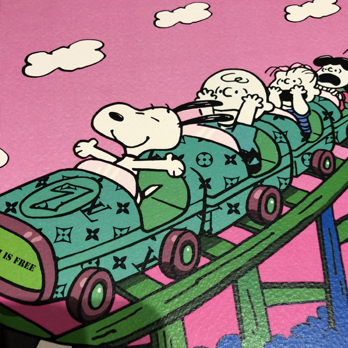 希少！本物！2018年 世界限定100枚 DEATH NYC スヌーピー SNOOPY LV
