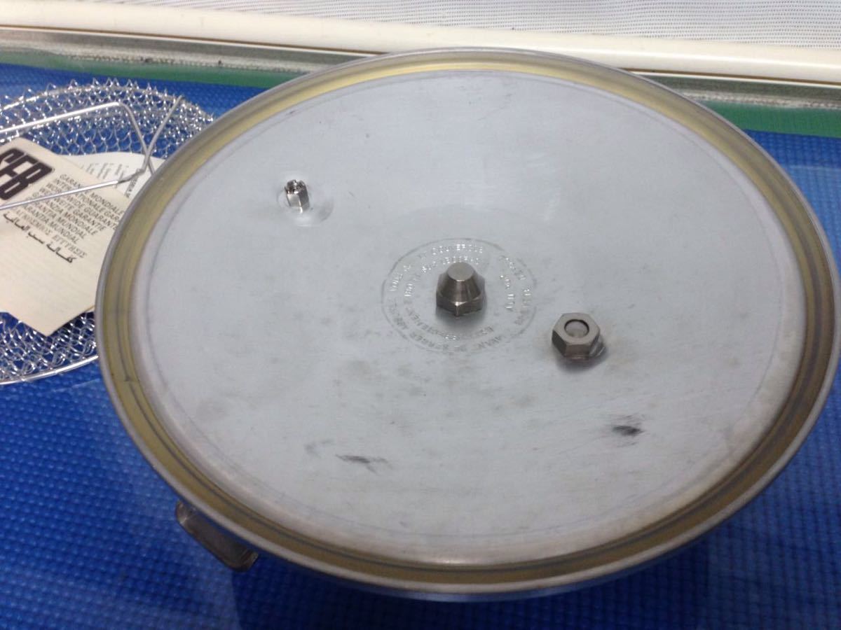 SEB フランス製セブ圧力なべ 6L アルミ，動作OK， （140s）
