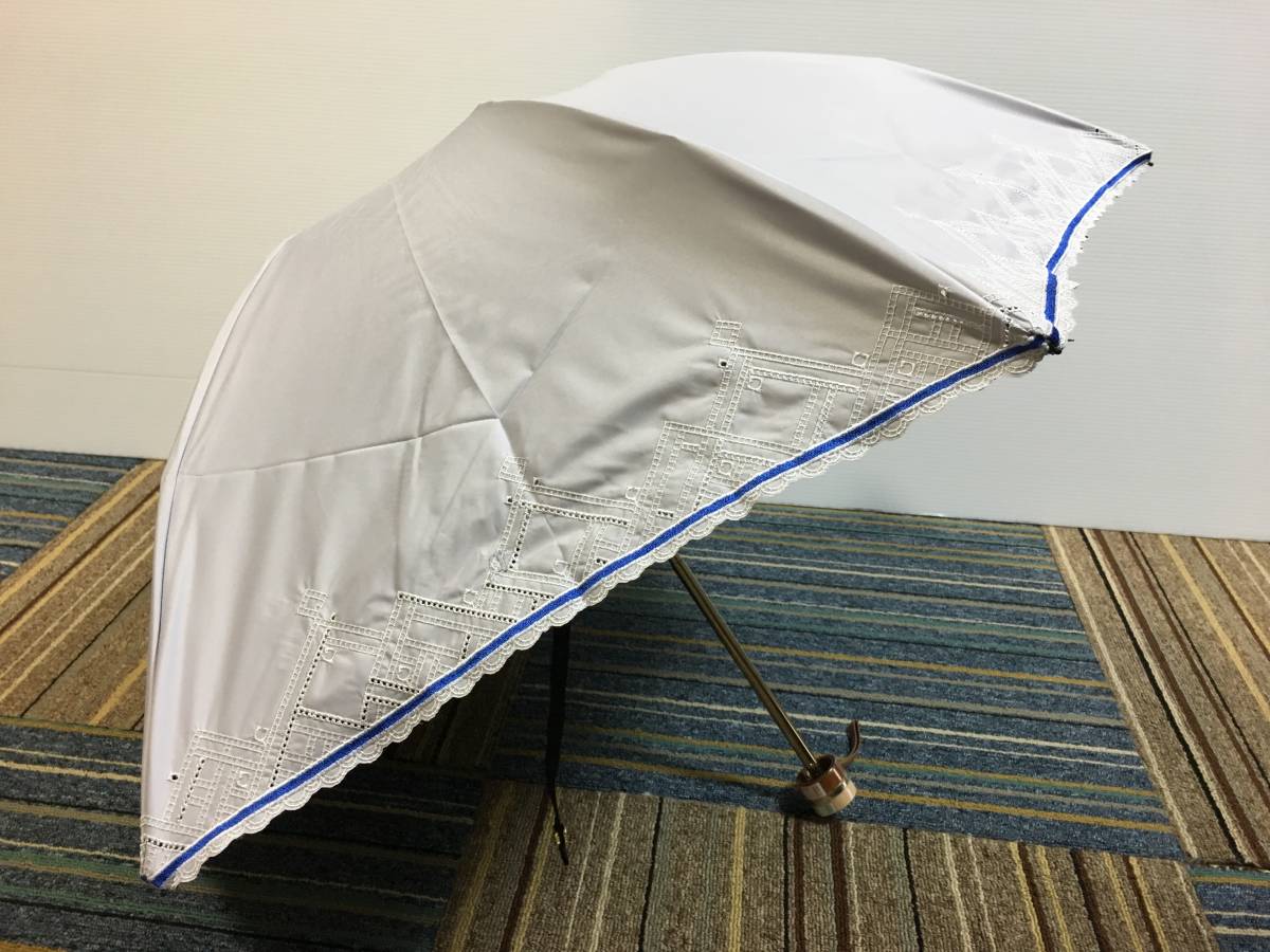 GHERARDINI ゲラルディーニ] 折りたたみ傘 ブルー グレー系 UVカット
