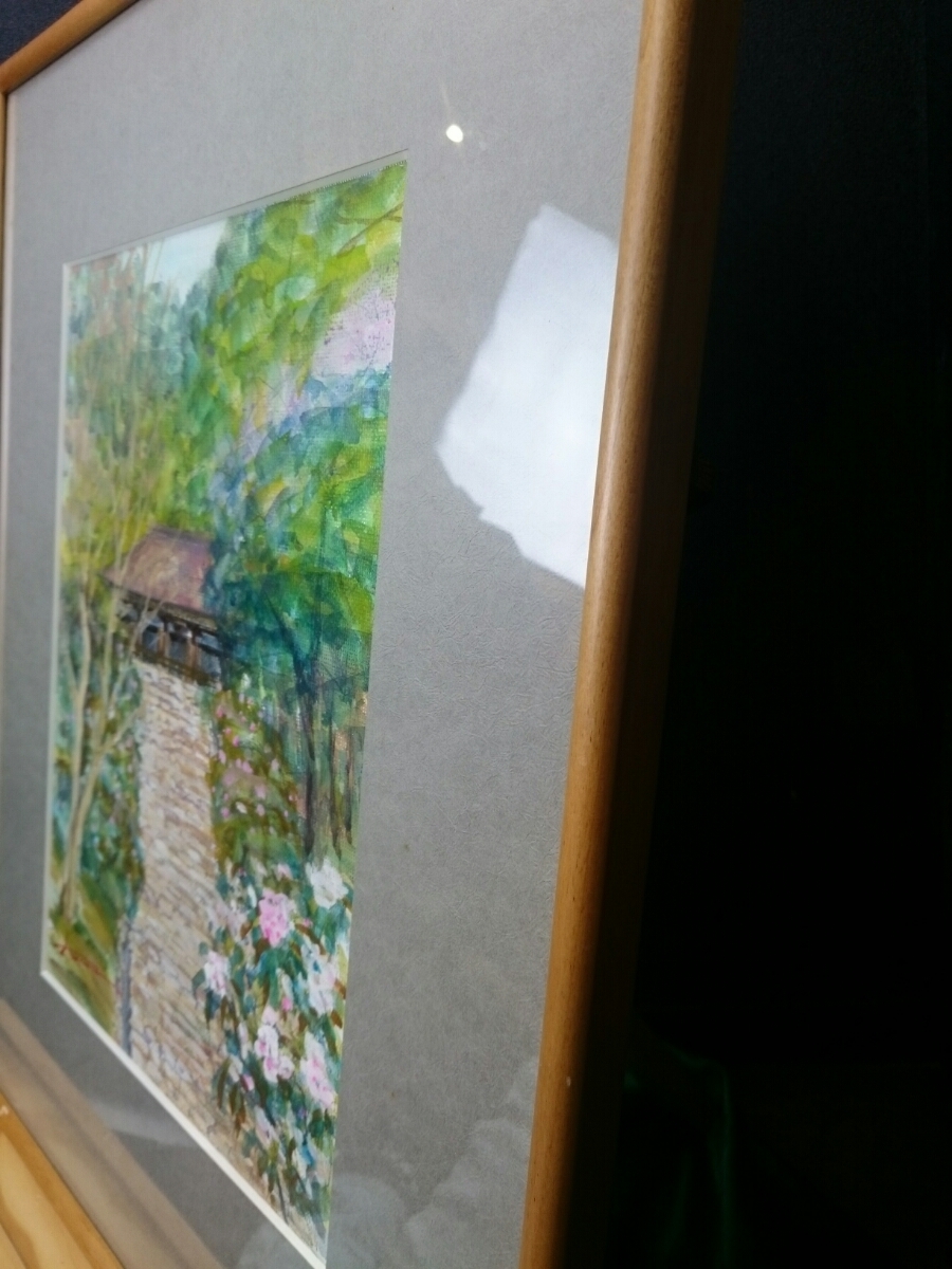 1，000円~【絵画】松本荘吉 サンマリーノ 水彩画 ネーム入り 額入り ル