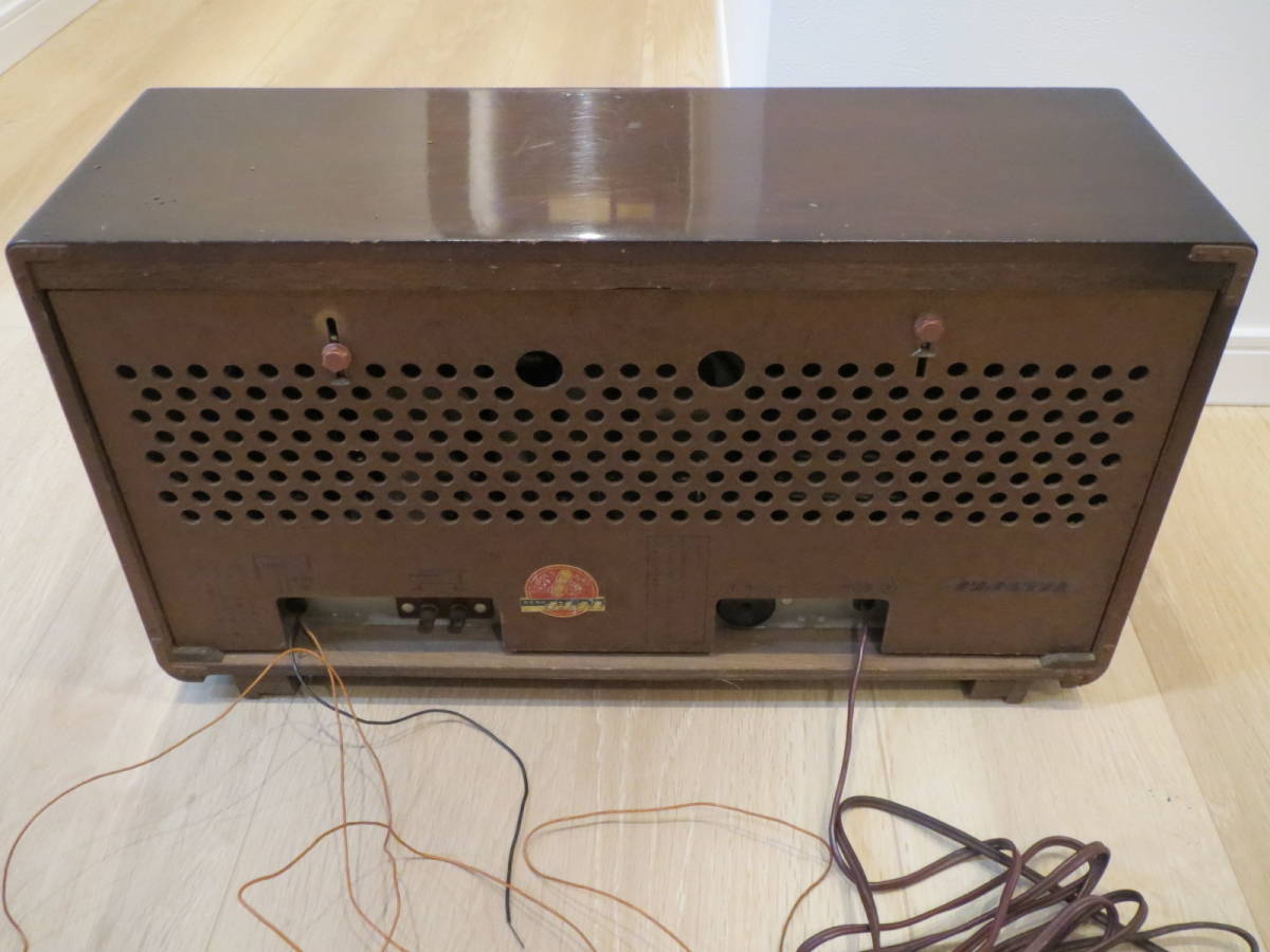 【昭和レトロ】 ナショナル 真空管ラジオ MODEL EA-670 ジャンク扱い品