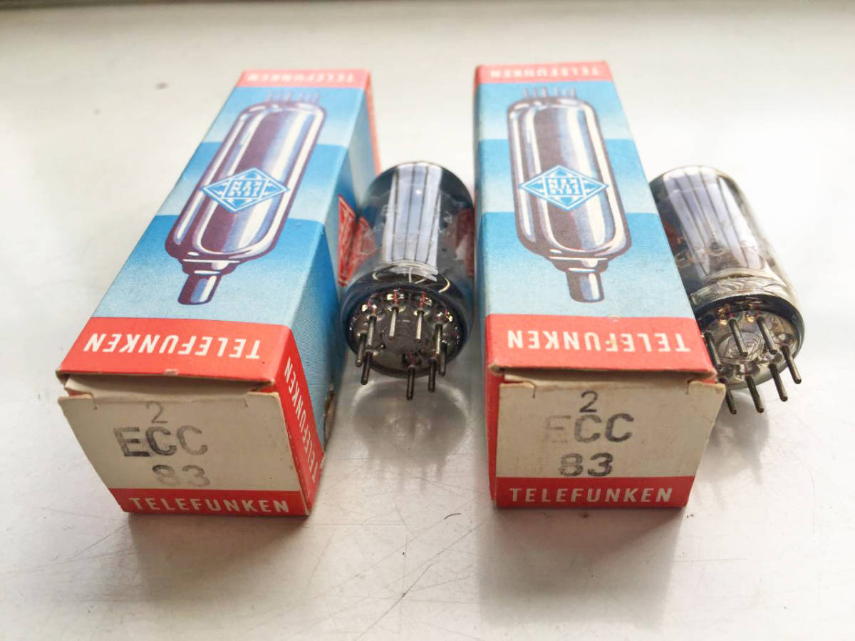 ECC83 12AX7 4本 TELEFUNKEN ダイヤマークあり TV-7にて全数試験済 真空管
