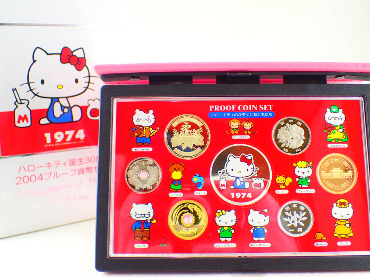 ◆◇造幣局　プルーフ貨幣セット　ハローキティ誕生30周年　2004年　Hello Kitty　銀製メダル　SV925　記念硬貨　ミント　コレクション◇◆ ◆◇造幣局　プルーフ貨幣セット　ハローキティ誕生30周年　2004年　Hello　Kitty　銀製メダル　SV925　記念硬貨　ミント　コレクション◇◆