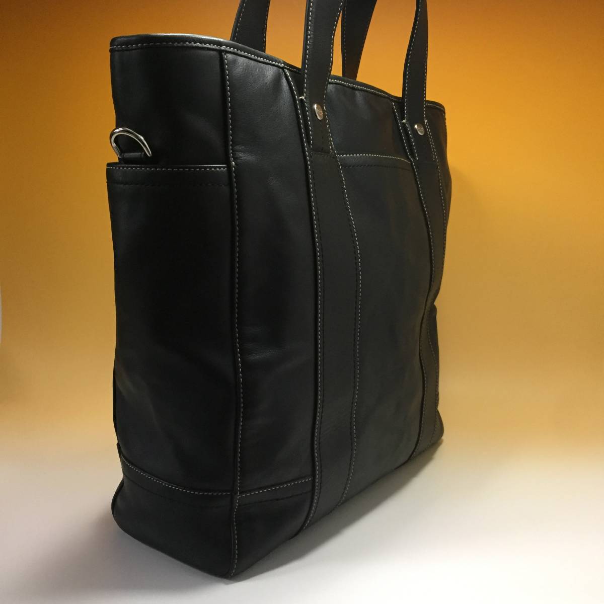 美品◇COACH◇コーチ メンズ レザー トートバッグ ◇黒 【公式通販】