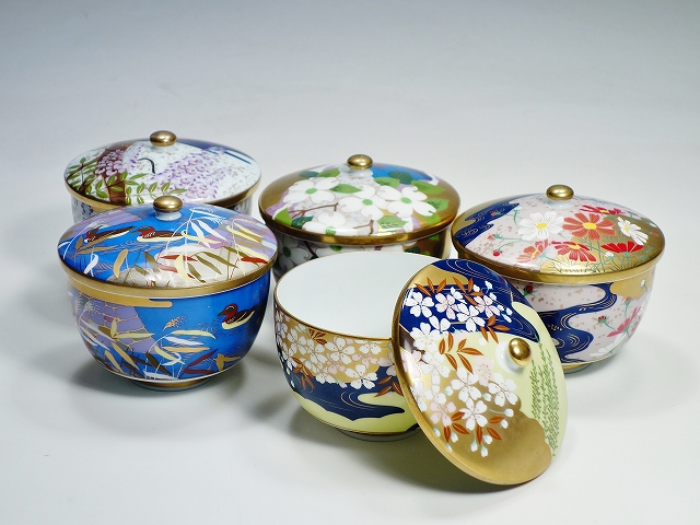 茶器 羽柴正和 セット宮中の花の歳時記 蓋付き高級煎茶碗12客 2026年