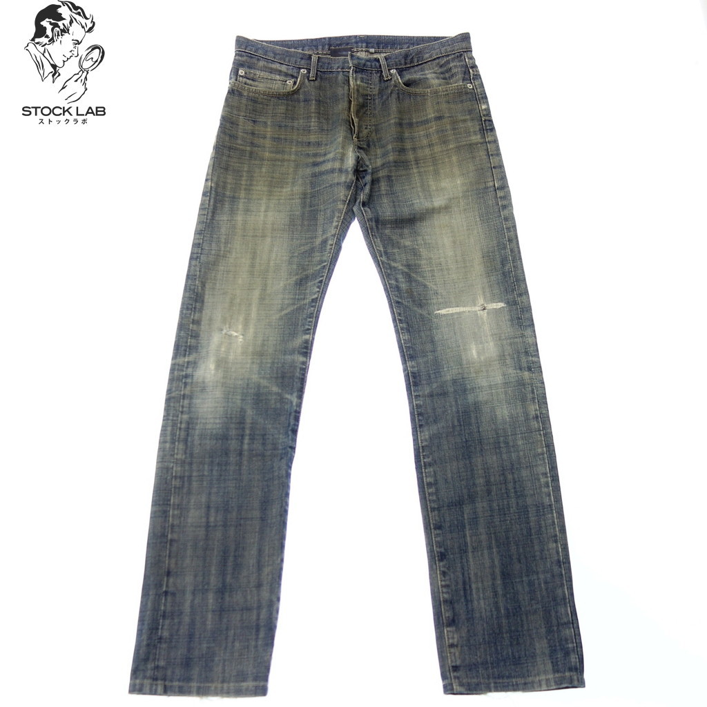 美品◇Dior HOMME ディオールオム 05年 used加工 エディ期 デニムパンツ 30