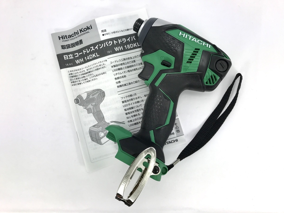驚きの破格値，定番人気 日立 WH14DKL NN 本体のみ 14.4V コードレスインパクトドライバ 緑 充電式 グリーン 本体 アグレッシブグリーン L NN(本体)｜売買されたオークション情報、yahooの商品情報をアーカイブ公開 - オー インパクトドライバ