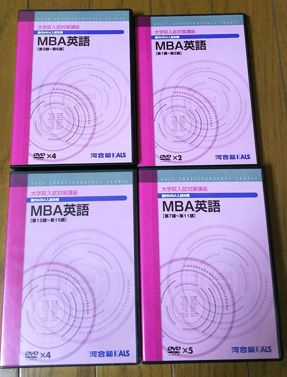 KALS 通信講座 大学院入試対策講座 MBA 英語 DVD テキスト 院試対策