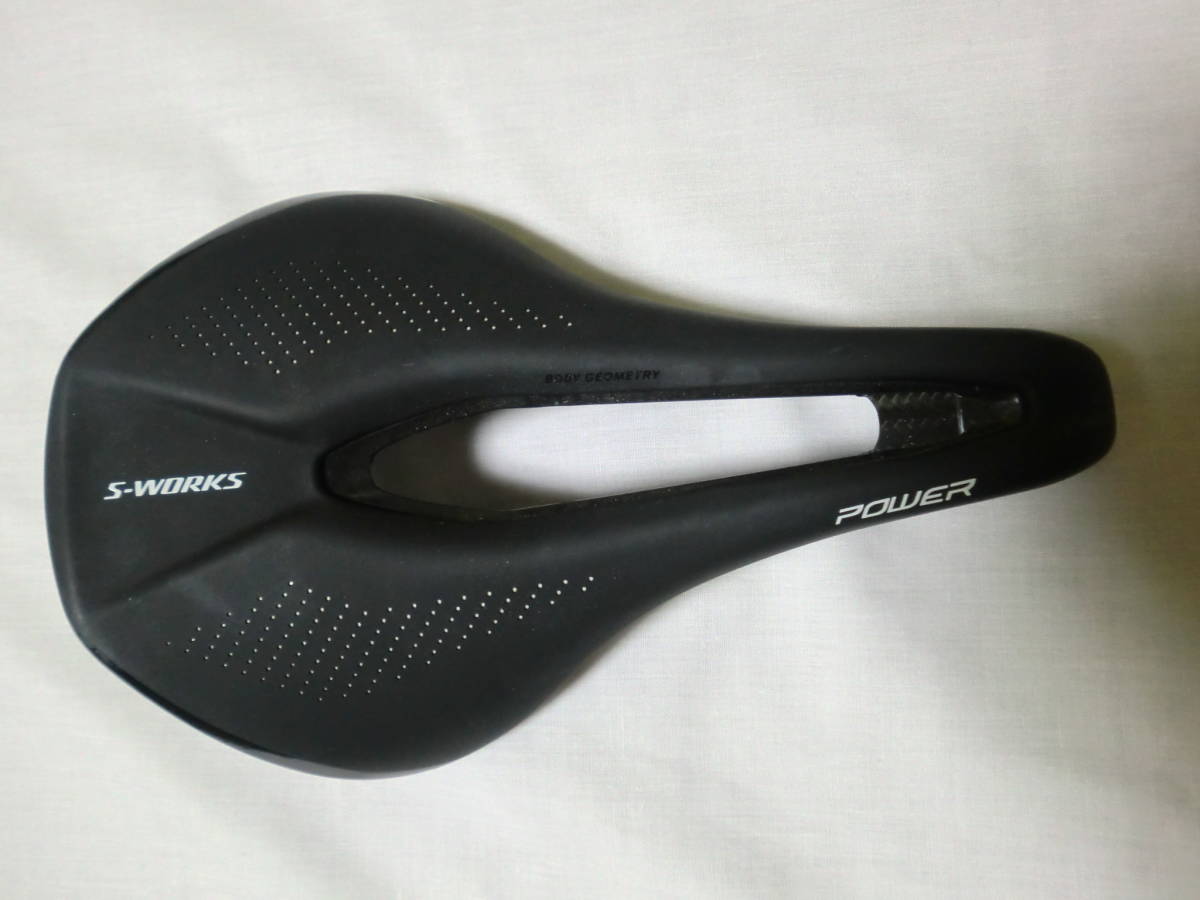 S-WORKS POWER CARBON SADDLE BLK 143mm 中古1円スタート S-Works 