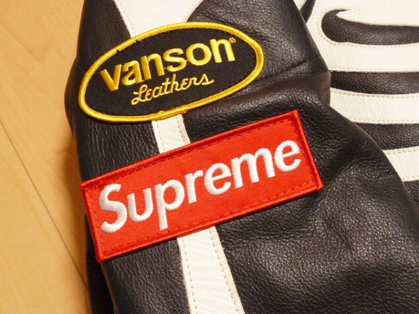 VANSON バンソン Supreme シュプリーム 17AW シングル ライダース