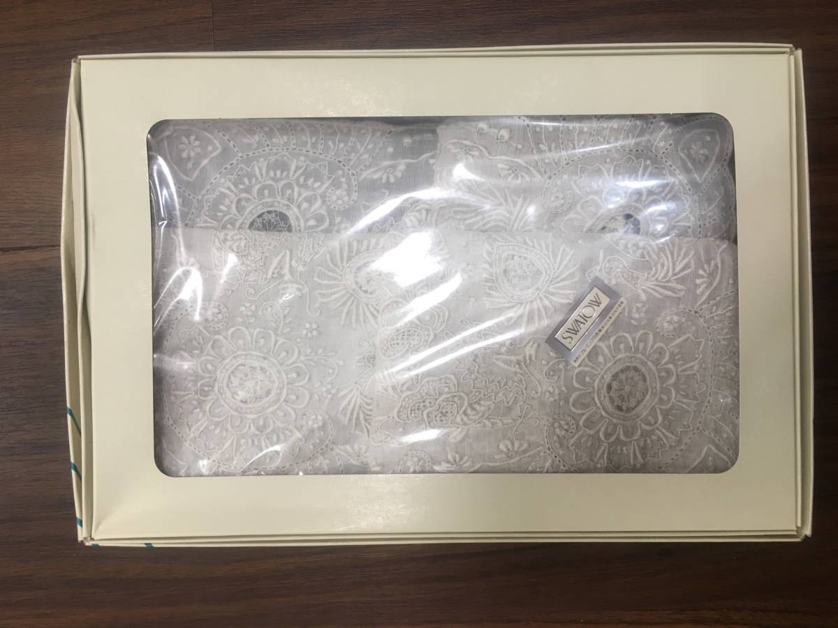 未使用品 刺繍SWATOW スワトウ ハンカチ 白 スワトウ ハンカチ | 白 手刺繍 スワトウ刺繍（カラーホワイト）の通販