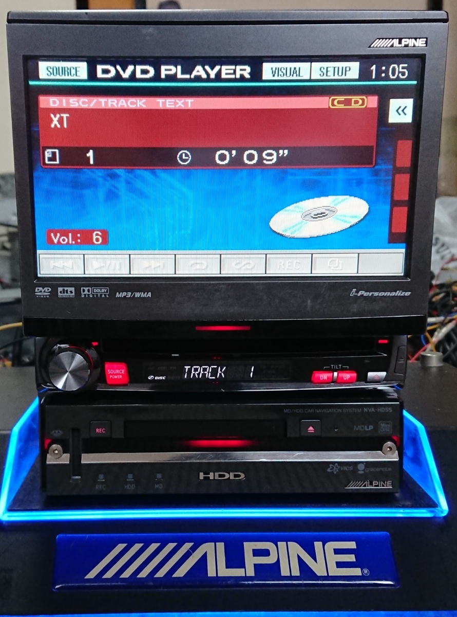 アルパイン ALPINE NVA-HD55 IVA-D310EU HDDナビ - CD DVD 取扱説明書