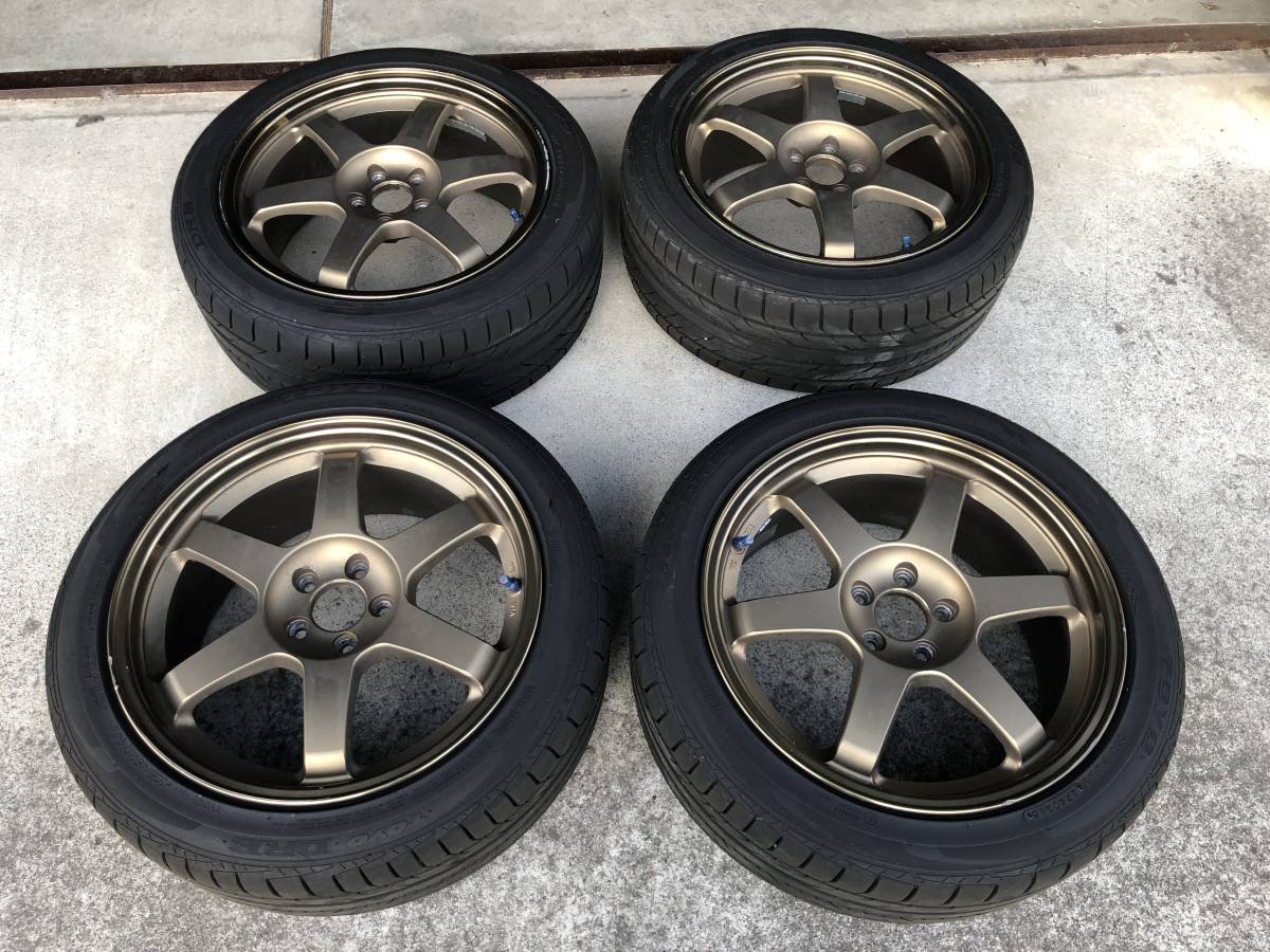 RAYS レイズ VOLK レーシング TE37 17インチ PCD100 5穴 8J＋46 86 BRZ 