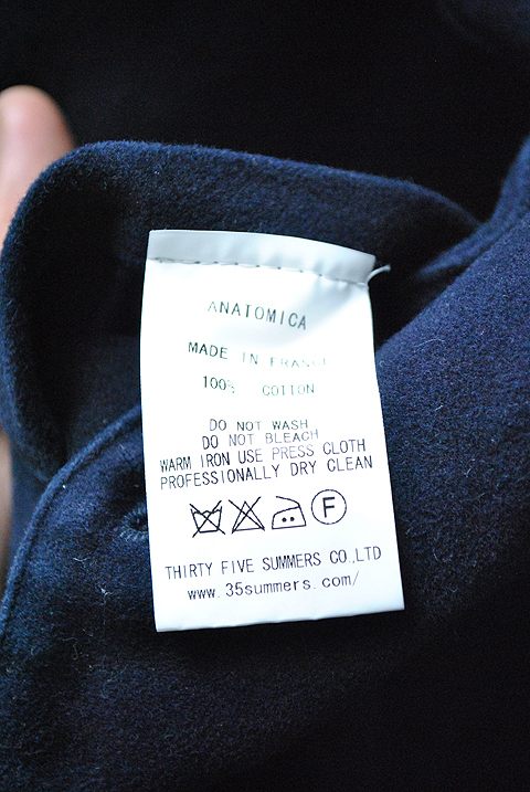 ANATOMICA DOLMAN ENGLISH MOLESKIN　アナトミカ ドルマン モールスキン ジャケット 1 DOLMAN - ENGLISH （M ） ヤマダウェブコム