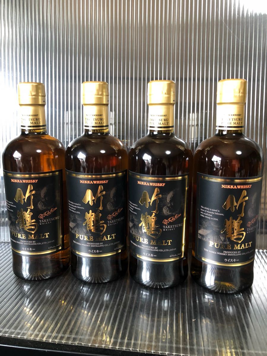 【最安値，本物保証】 竹鶴 ピュアモルト 700ml 4本セット ニッカウィスキー(日本)｜売買されたオークション情報、yahooの商品情報をアーカイブ公開 - オークファン 日本