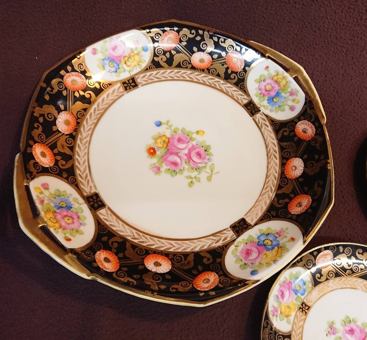 Noritake GALA CONTESSA 花柄プレート 小5枚 大1枚 箱付 キッチン・食器 Noritake GALA CONTESSA 花柄プレート 小5枚 大1枚 箱付