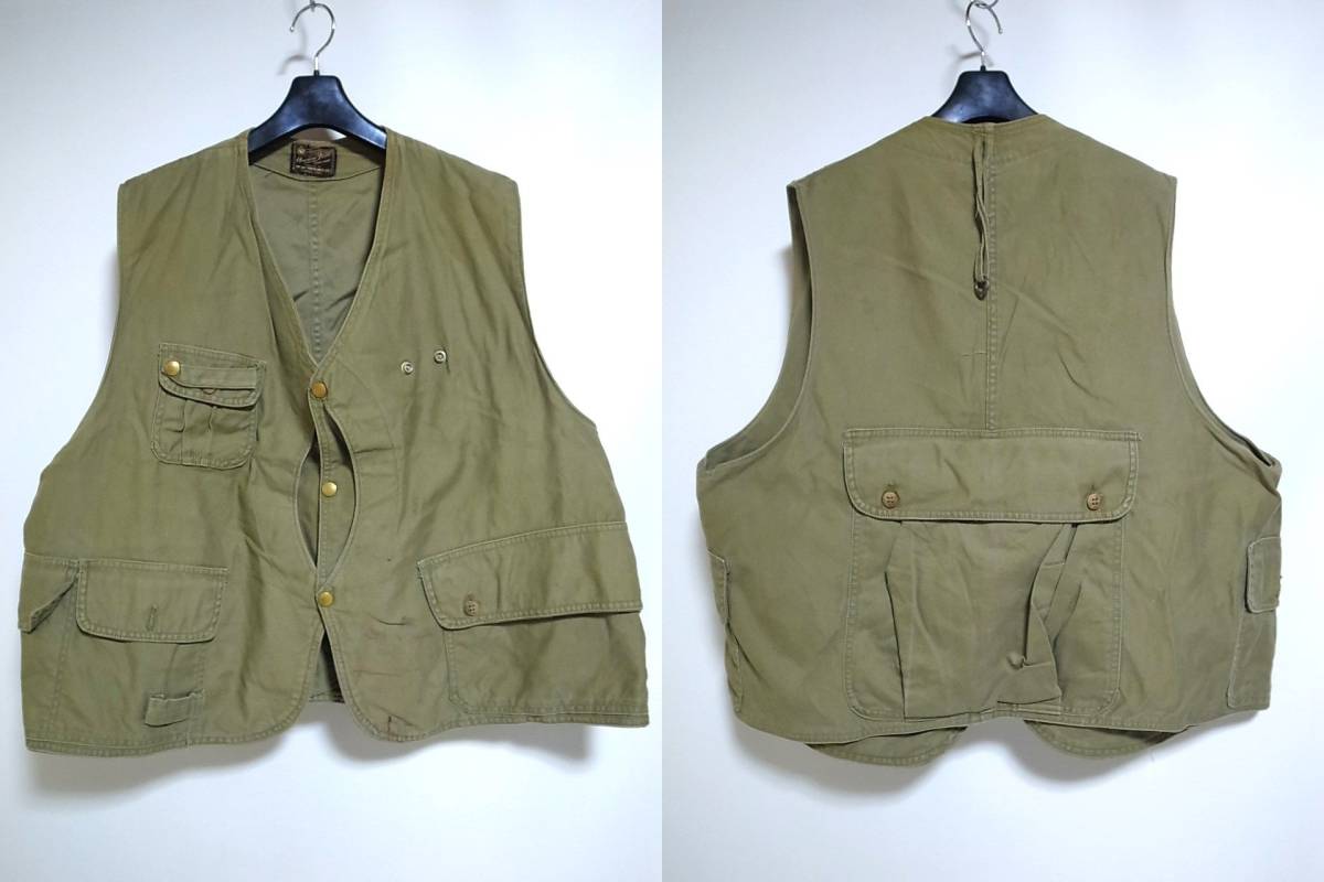 50s60s American Field フィッシングベスト/ビンテージ30s40s COLOMBIA 