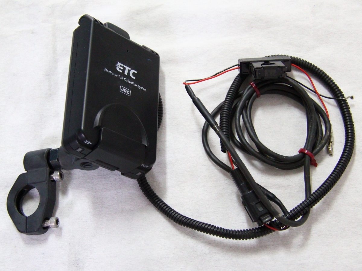 JRM-12 usb仕様　　etc車載器　ハンドルマウント セットアップ済☆ハンドルマウントステー付！バイク ETC オートバイ用