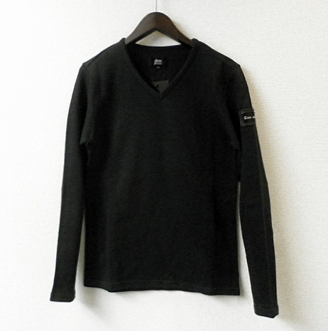 【100%新品，新作登場】 交渉可 限定品 lino storia x jastin makin ダンボールニットVネック長袖Tシャツ /ロンT ブラック M(Mサイズ)｜売買されたオークション情報、yahooの商品情報をアーカイブ公開 - オークファン Mサイズ