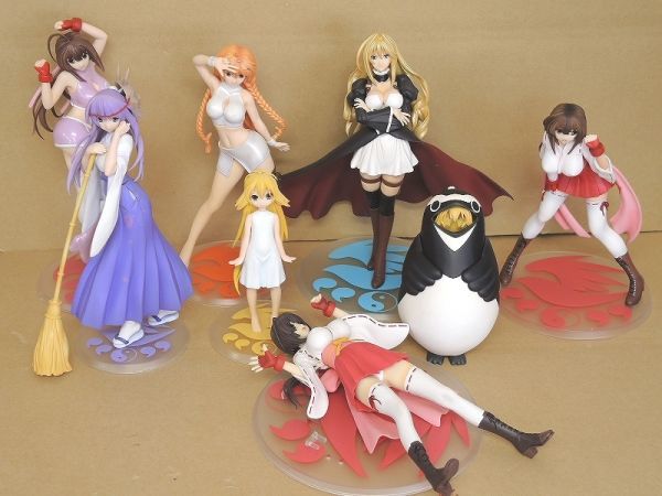 セキレイ 結・月海・松 フィギュア セット 現状品 セキレイ ムービック 結 レースクイーンVer. アニメ版 月海