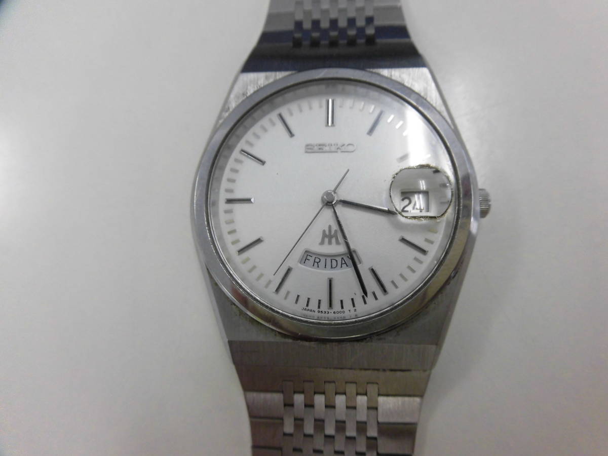 SEIKO MAJESTA 9533-6000電池交換済 可動品クォーツ腕時計 SEIKO/セイコー MAJESTA マジェスタ 9533-6000 クォーツ メンズ 腕時計