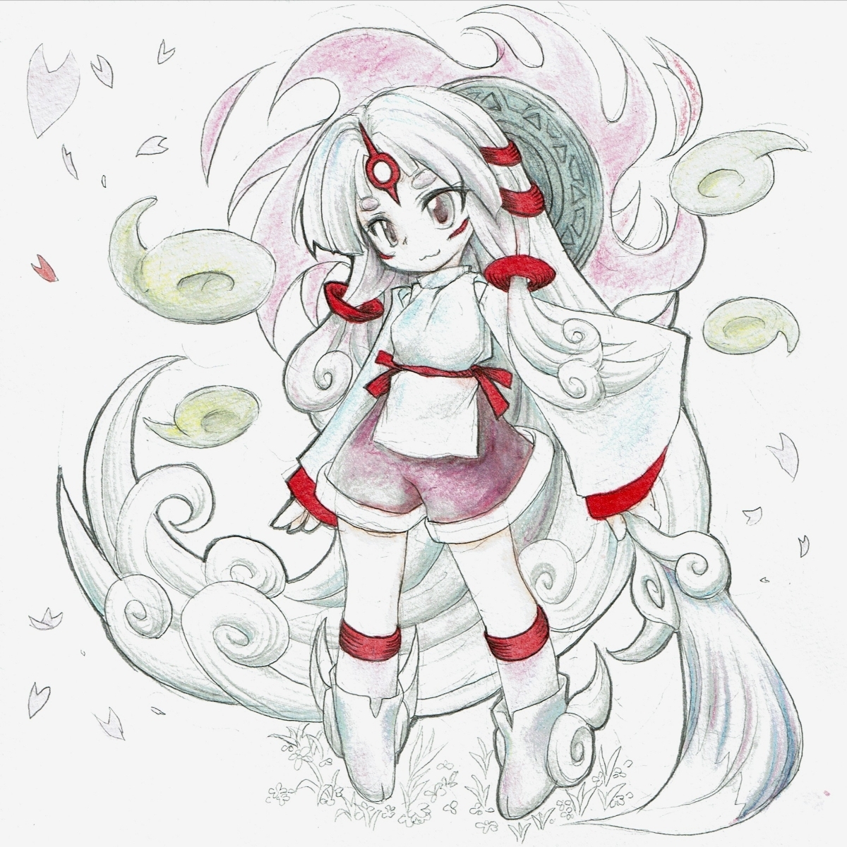 同人 手描きイラスト 大神 擬人化 アマテラス 手描きイラスト 売買されたオークション情報 Yahooの商品情報をアーカイブ公開 オークファン Aucfan Com