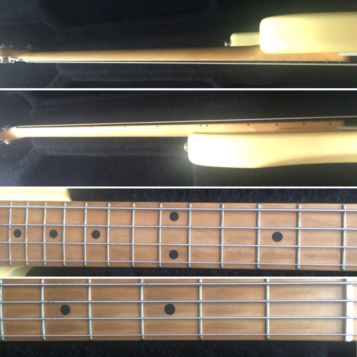 Musicman Stingray USA ホワイト 白 色ヤケ有 裏通し 完動品 傷少な目