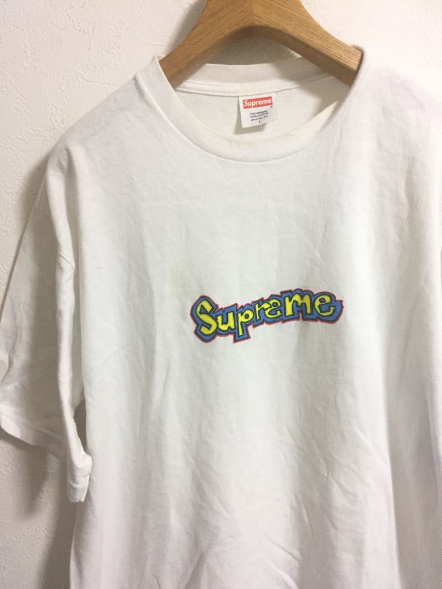 05 Supreme X Mark Gonzales Gonz マークゴンザレス Blind Logo Tee Tシャツ 白 L Lサイズ 売買されたオークション情報 Yahooの商品情報をアーカイブ公開 オークファン Aucfan Com