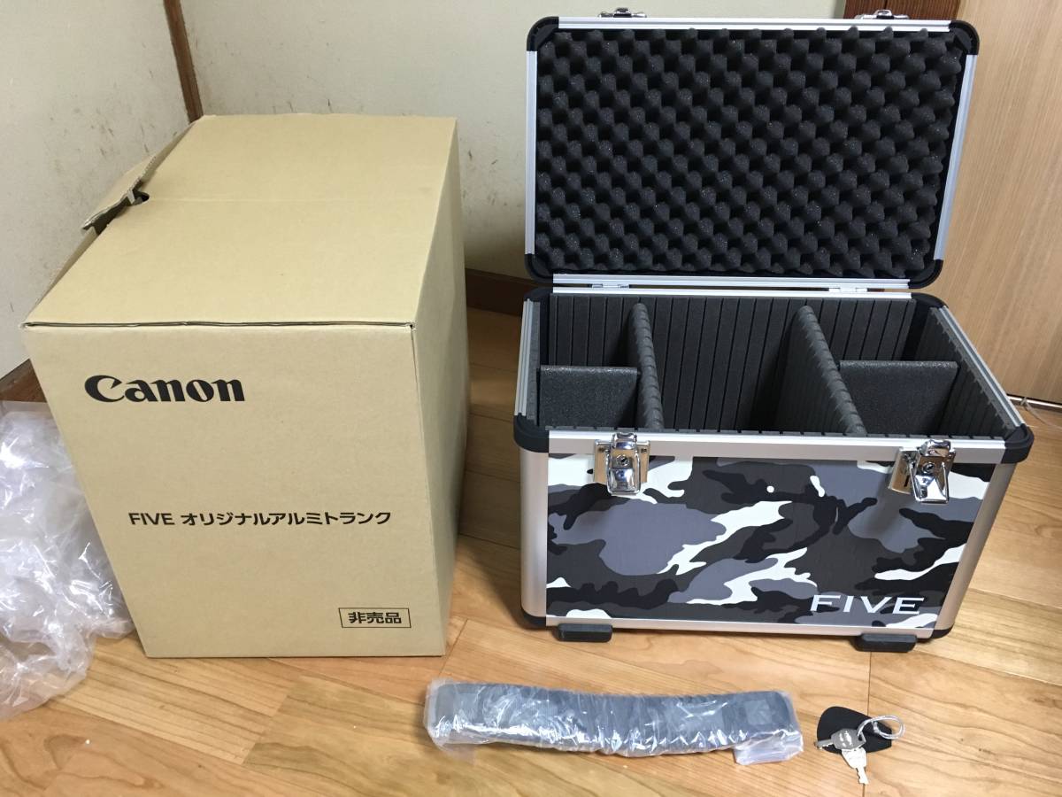 キヤノン5dmark4 迷彩柄アルミトランクケース(非売品) Canon FIVE 迷彩
