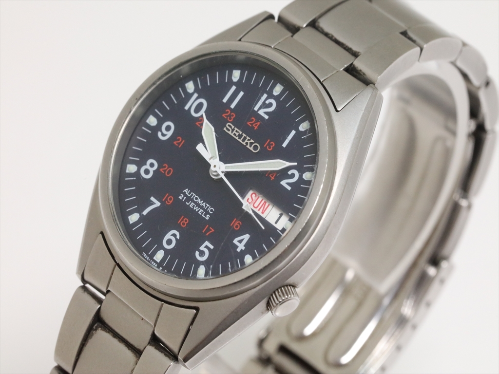 可動品【SEIKO/セイコー】7S26-3060 ミリタリー 自動巻き 21石 全数字 