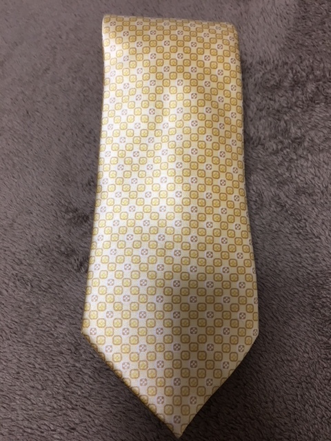 美品　ブリオーニ　ネクタイ　黄色　シルクジャガード　厚手 ブリオーニ ネクタイ（イエロー） 美品 ブリオーニ ネクタイ 黄色