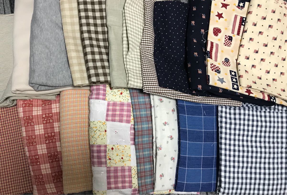 ストレッチデニム ニット他 生地まとめ売り はぎれ セット 140ボックス 色々詰め合わせ ハンドメイド 手作り ショップ フリマ リネン 大量_2