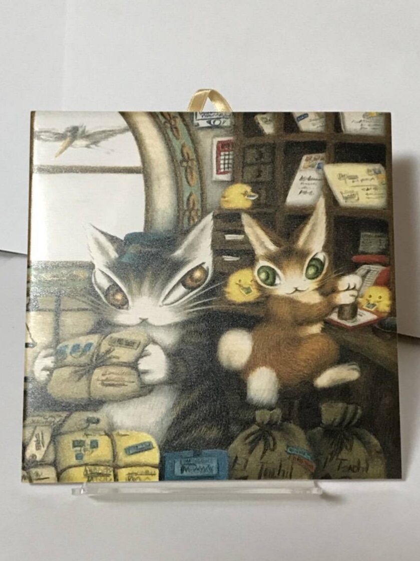 49 わちふぃーるど ダヤン ものものアートタイル 150×150mm