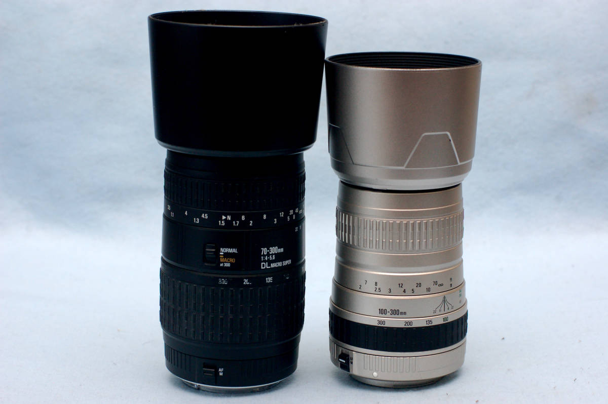 Canon キャノン EOS専用 100-300m望遠ズームレンズ + 70-300mm望遠ズームレンズ 2本まとめて