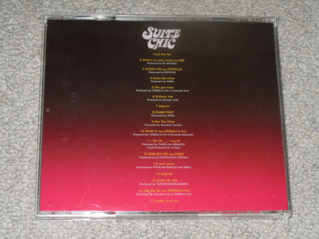 名盤CDアルバム SUITE CHIC WHEN POP HITS THE FAN 安室奈美恵 VERBAL