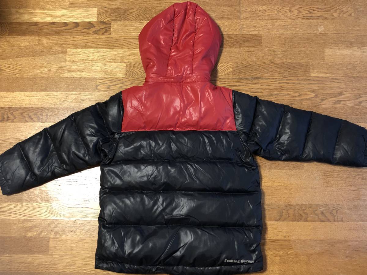 美品 JEANING GARAGE キッズ ダウンジャケット フード取り外しOK 130 